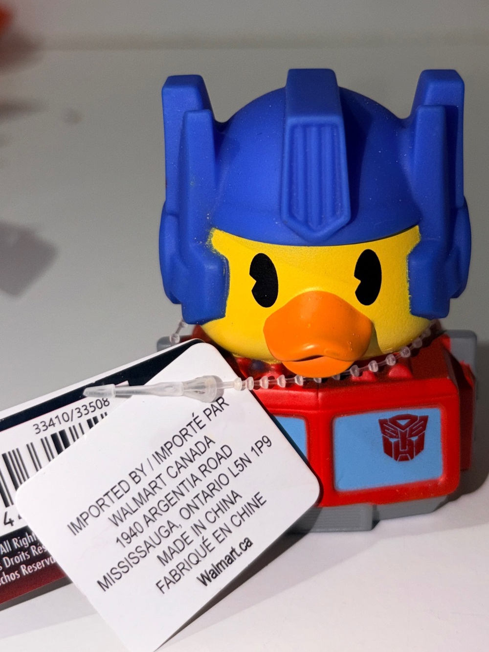 Duckalooz Transformers Optimus Prime Small Toy Duck